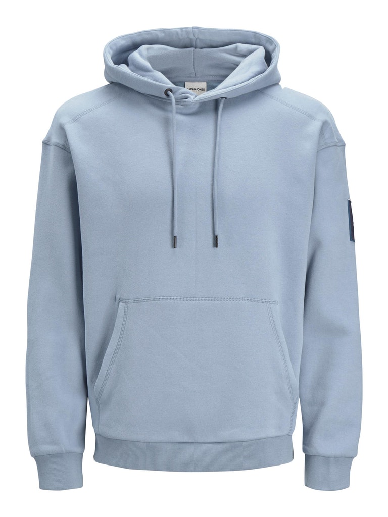 Jack & Jones Herren Pullover 12193489 Faded Denim-relaxed - sweatshirt mit kapuze
