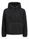 JCOFLARE TEDDY SWEAT HOOD black