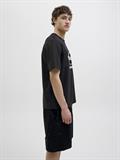 JCOLIDO AOP FRONT PRINT TEE SS CREW NECK black