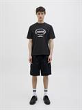 JCOLIDO AOP FRONT PRINT TEE SS CREW NECK black