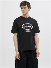JCOLIDO AOP FRONT PRINT TEE SS CREW NECK black