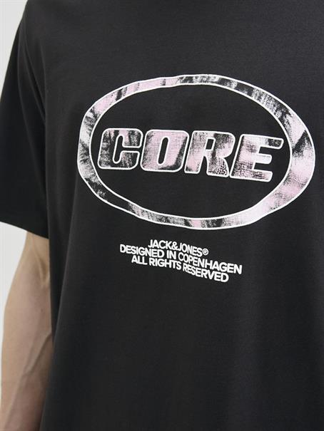 JCOLIDO AOP FRONT PRINT TEE SS CREW NECK black
