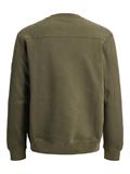 JCOPOINT SWEAT BADGE CREW NECK BF grape leaf