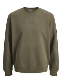 JCOPOINT SWEAT BADGE CREW NECK BF grape leaf