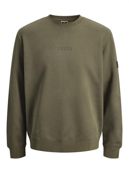 JCOPOINT SWEAT BADGE CREW NECK BF grape leaf