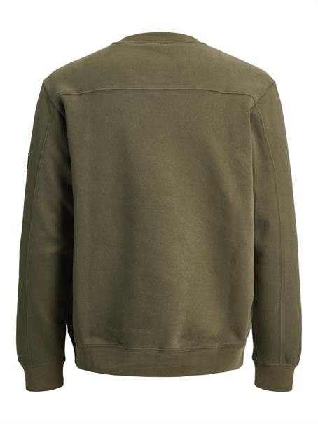 JCOPOINT SWEAT BADGE CREW NECK BF grape leaf