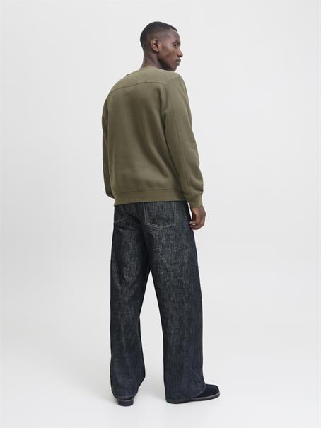 JCOPOINT SWEAT BADGE CREW NECK BF grape leaf