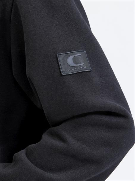 JCOPOINT SWEAT BADGE HOOD BF black
