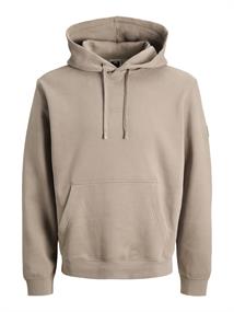 JCOPOINT SWEAT BADGE HOOD BF desert taupe