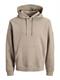 JCOPOINT SWEAT BADGE HOOD BF desert taupe