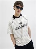 JCORETREAT AOP MESH OPEN COLLAR POLO LN cloud dancer