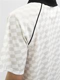 JCORETREAT AOP MESH OPEN COLLAR POLO LN cloud dancer