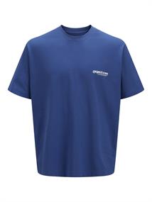 JCOUNION BACK PRINT TEE SS CREW NOOS beaucoup blue