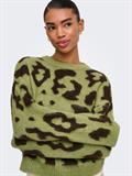 JDYALEXIS L/S JACQUARD PULLOVERK KNT fern