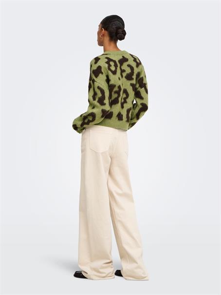 JDYALEXIS L/S JACQUARD PULLOVERK KNT fern