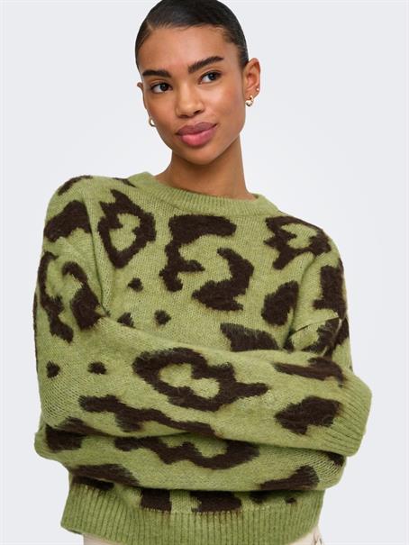 JDYALEXIS L/S JACQUARD PULLOVERK KNT fern