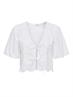 JDYALICE S/S TIE TOP WVN bright white