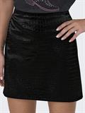 JDYALMA PU CROCO SKIRT WVN black