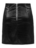 JDYALMA PU CROCO SKIRT WVN black