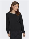 JDYALVA LIFE L/S EMBELLISH PULLOVER KNT black