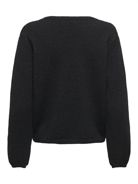 JDYALVA LIFE L/S EMBELLISH PULLOVER KNT black