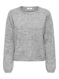 JDYALVA LIFE L/S EMBELLISH PULLOVER KNT medium grey melange
