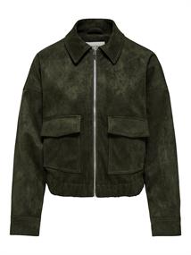 JDYAMBER FAUX SUEDE SHORT JACKET OTW YFM rosin