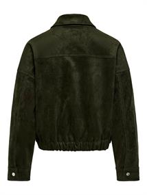 JDYAMBER FAUX SUEDE SHORT JACKET OTW YFM rosin