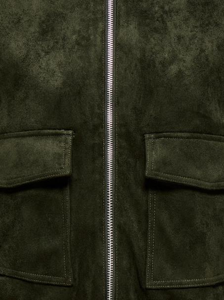 JDYAMBER FAUX SUEDE SHORT JACKET OTW YFM rosin