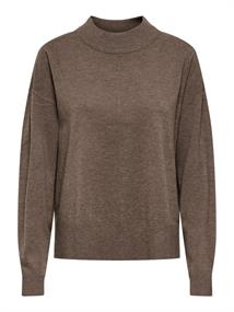 JDYAMORE L/S HN SLIT PULLOVER KNT falcon