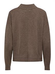 JDYAMORE L/S HN SLIT PULLOVER KNT falcon
