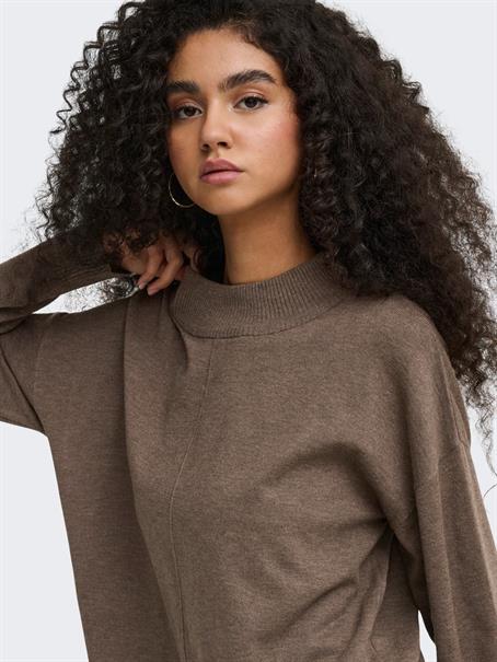 JDYAMORE L/S HN SLIT PULLOVER KNT falcon