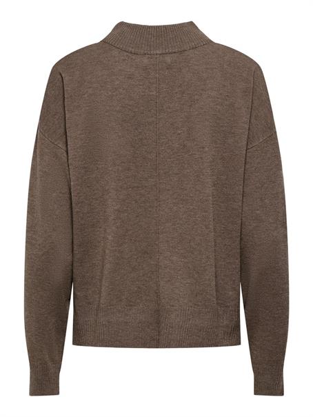 JDYAMORE L/S HN SLIT PULLOVER KNT falcon