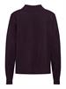 JDYAMORE L/S HN SLIT PULLOVER KNT plum perfect