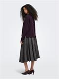 JDYAMORE L/S HN SLIT PULLOVER KNT plum perfect