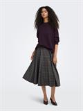 JDYAMORE L/S HN SLIT PULLOVER KNT plum perfect
