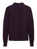 JDYAMORE L/S HN SLIT PULLOVER KNT plum perfect