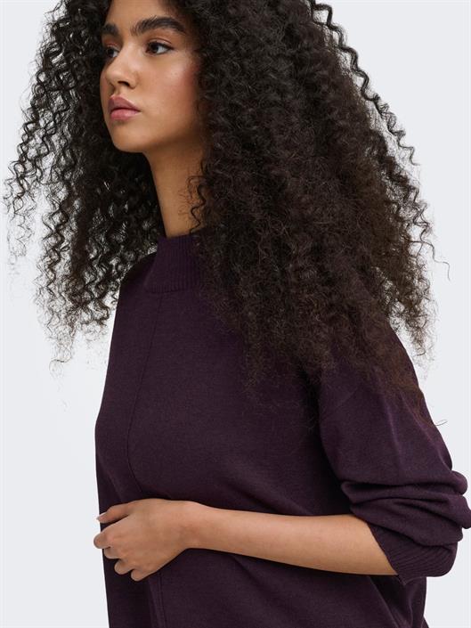 jdyamore-l-s-hn-slit-pullover-knt-plum-perfect