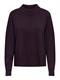 JDYAMORE L/S HN SLIT PULLOVER KNT plum perfect