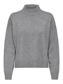 JDYAMORE LIFE L/S HN PULLOVER KNT medium grey melange