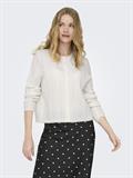 JDYAPRIL LIFE L/S O-NECK CARDIGAN KNT bright white