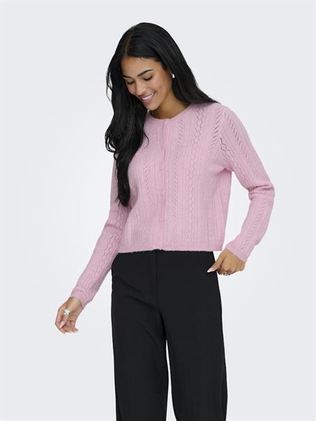 JDYAPRIL LIFE L/S O-NECK CARDIGAN KNT fragrant lilac