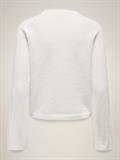 JDYAPRIL LIFE L/S O-NECK PULLOVER KNT bright white