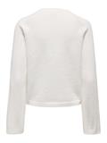 JDYAPRIL LIFE L/S O-NECK PULLOVER KNT bright white