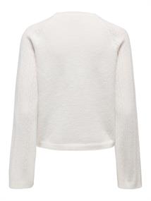 JDYAPRIL LIFE L/S O-NECK PULLOVER KNT bright white