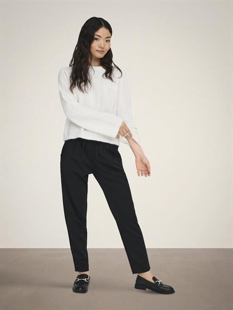 JDYAPRIL LIFE L/S O-NECK PULLOVER KNT bright white