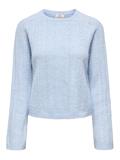 JDYAPRIL LIFE L/S O-NECK PULLOVER KNT cashmere blue