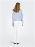 JDYAPRIL LIFE L/S O-NECK PULLOVER KNT cashmere blue