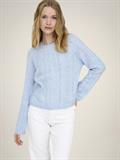 JDYAPRIL LIFE L/S O-NECK PULLOVER KNT cashmere blue