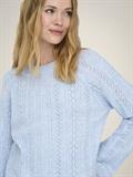 JDYAPRIL LIFE L/S O-NECK PULLOVER KNT cashmere blue